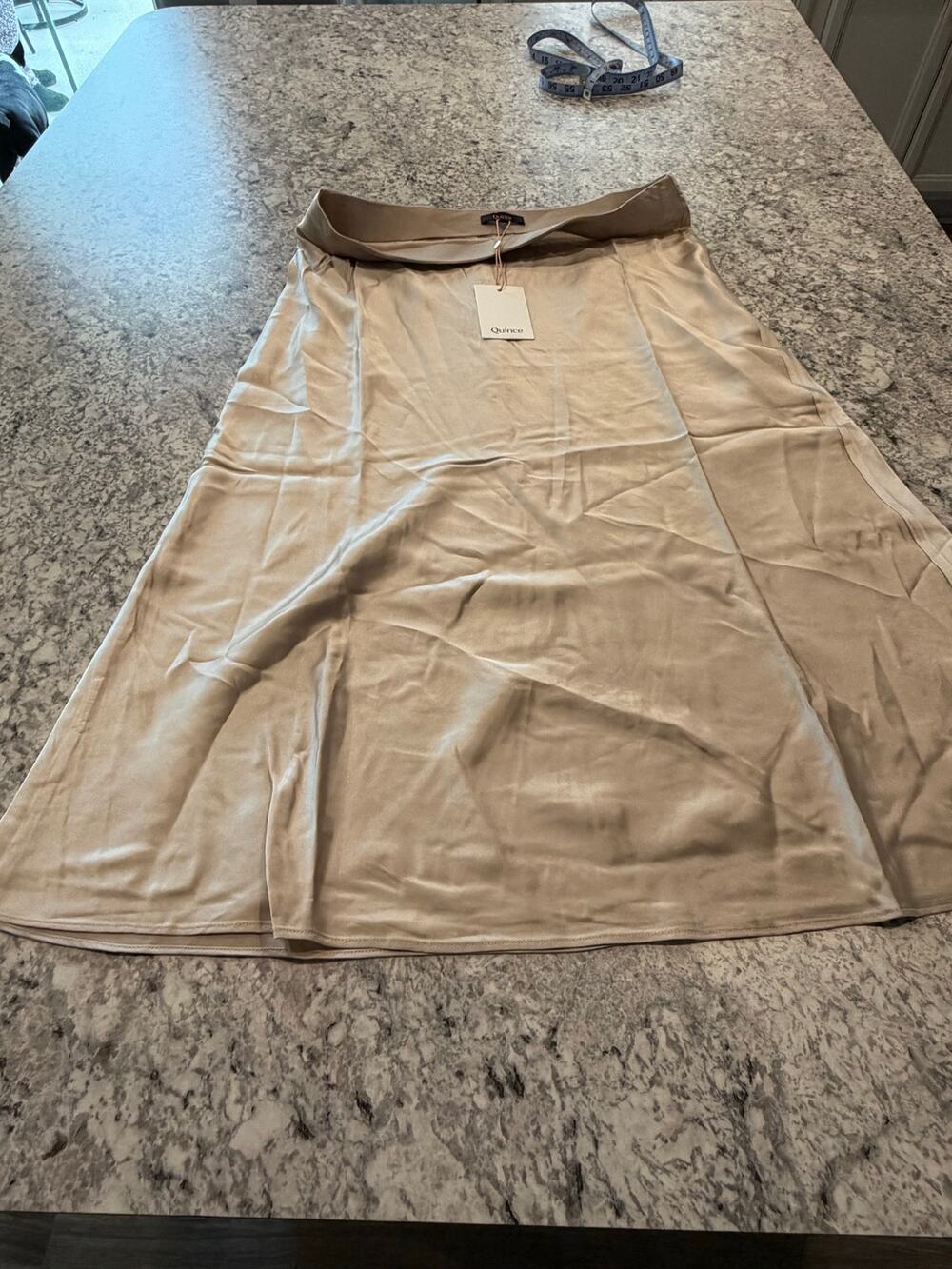 Quince 100% washable silk skirt - Large